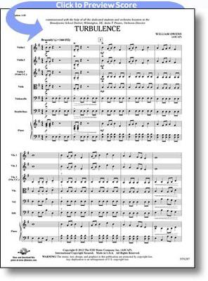 Turbulence - William Owens - FJH Music Company Score/Parts