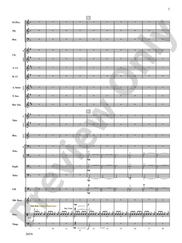 Eire - Concert Band Conductor Score & Parts (Digital Download)