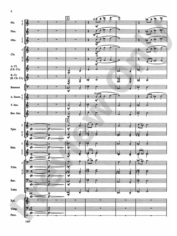 Reverence for Life - Concert Band Conductor Score & Parts (Digital Download)