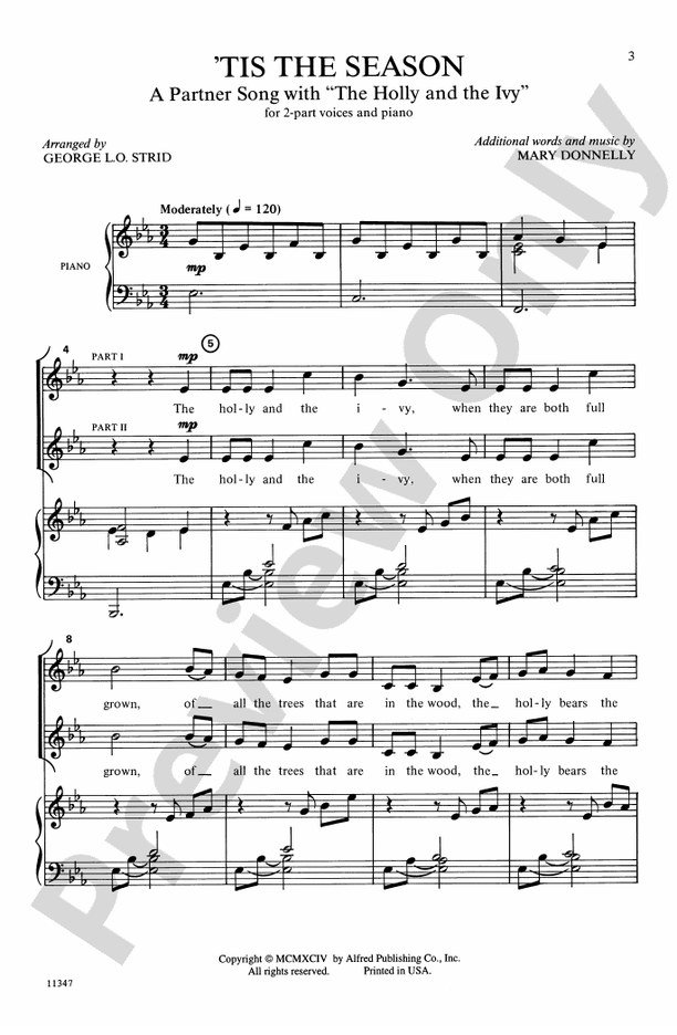 Tis the Season - Donnelly and Strid - 2-Part Choral Octavo (Digital Download)