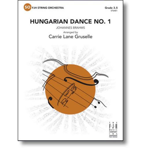 Brahms - Hungarian Dance #1 - String Orchestra Grade 2.5 Score/Parts arranged by Gruselle FJH ST6451