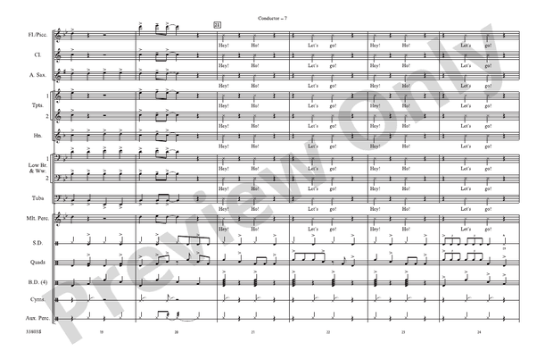 Shorties #16 – Marching Band Conductor Score & Parts (Digital Download)