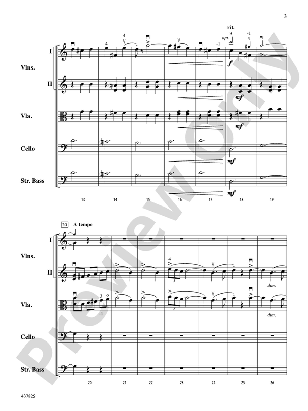 Waltzer – String Orchestra Conductor Score & Parts (Digital Download)