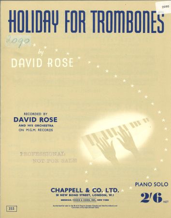 Holiday For Trombones - 36761 - Piano Solo (Digital Download)