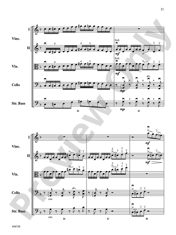 Swamp Thang - String Orchestra Conductor Score & Parts (Digital Download)