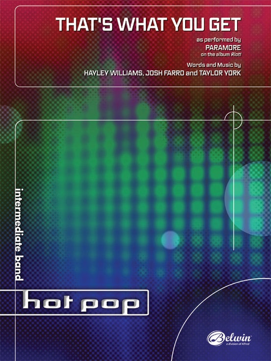 That's What You Get - Concert Band Conductor Score & Parts (Digital Download)