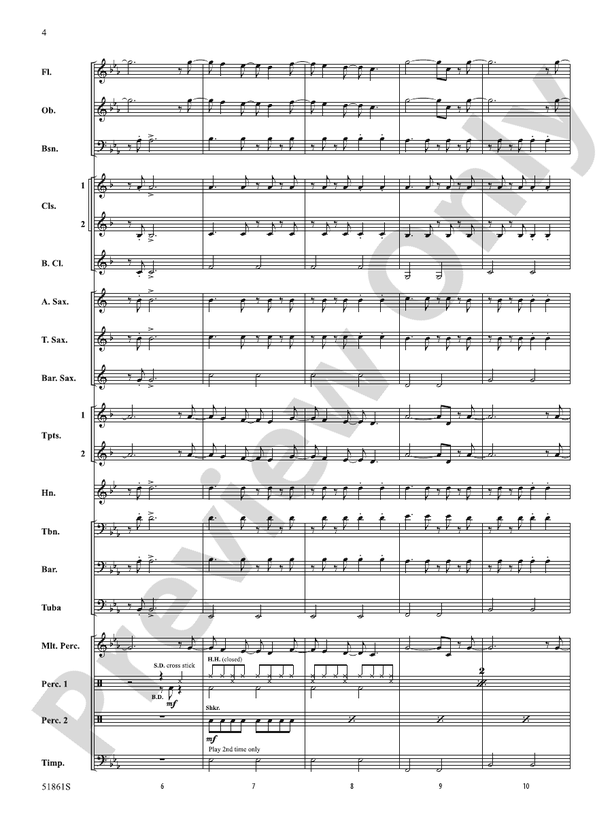 From the Start - Concert Band Conductor Score & Parts(Digital Download)