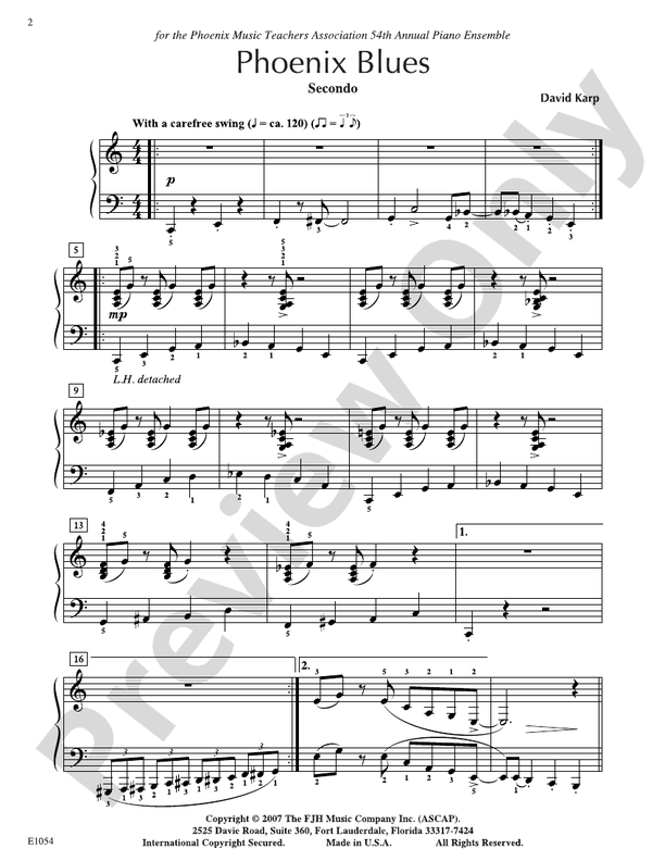 Phoenix Blues - Piano (Digital Download)