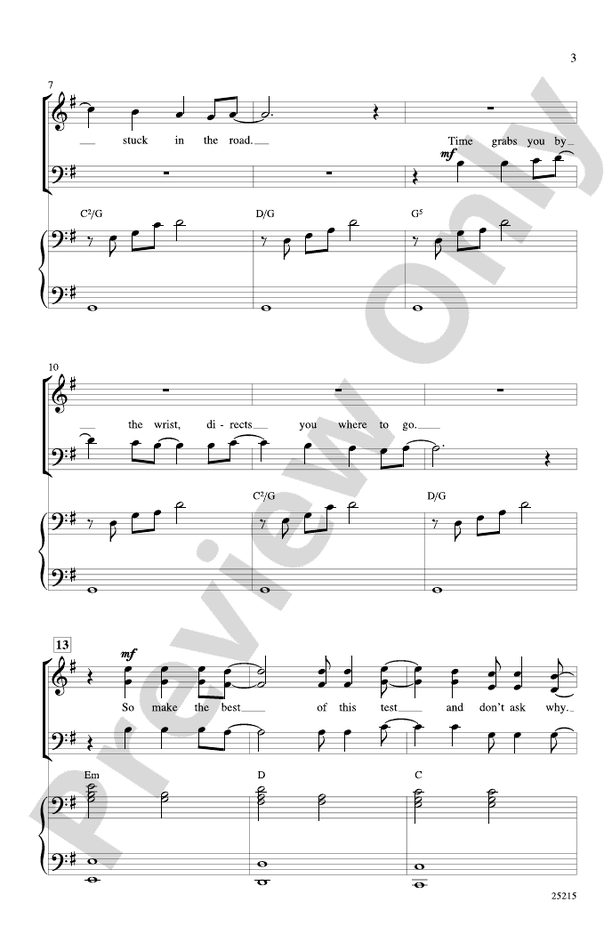 Good Riddance (Time of Your Life) – SAB Choral Octavo (Digital Download)