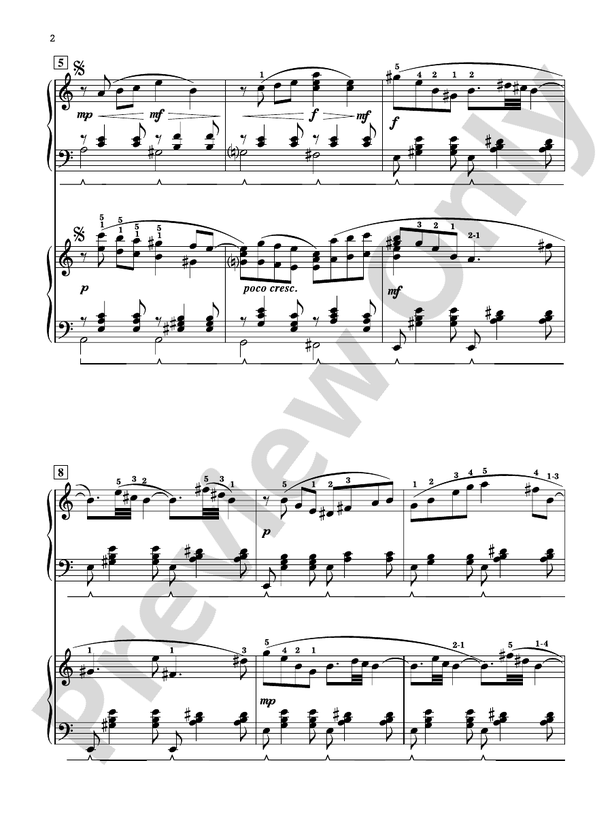 The Lone Nightingale - 2 Pianos, 4 Hands (Digital Download)
