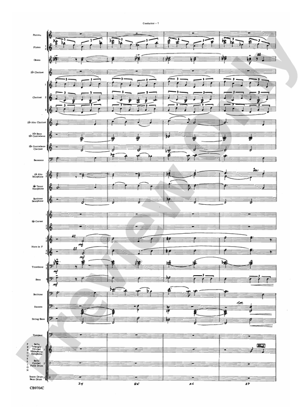 Star Wars Medley (Grade 4) - Concert Band Conductor Score & Parts (Digital Download)