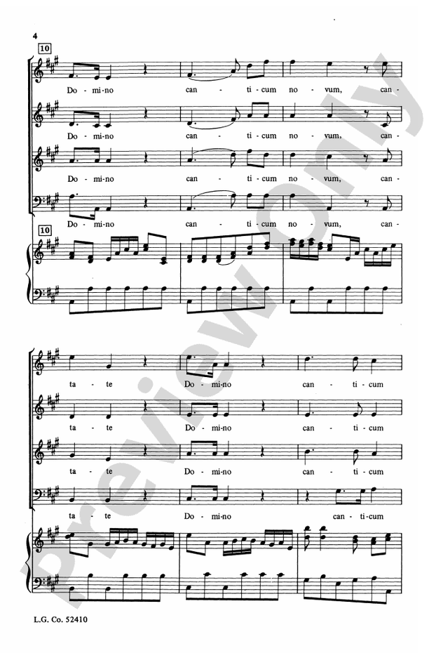 Cantate Domino – SATB Choral Octavo (Digital Download)