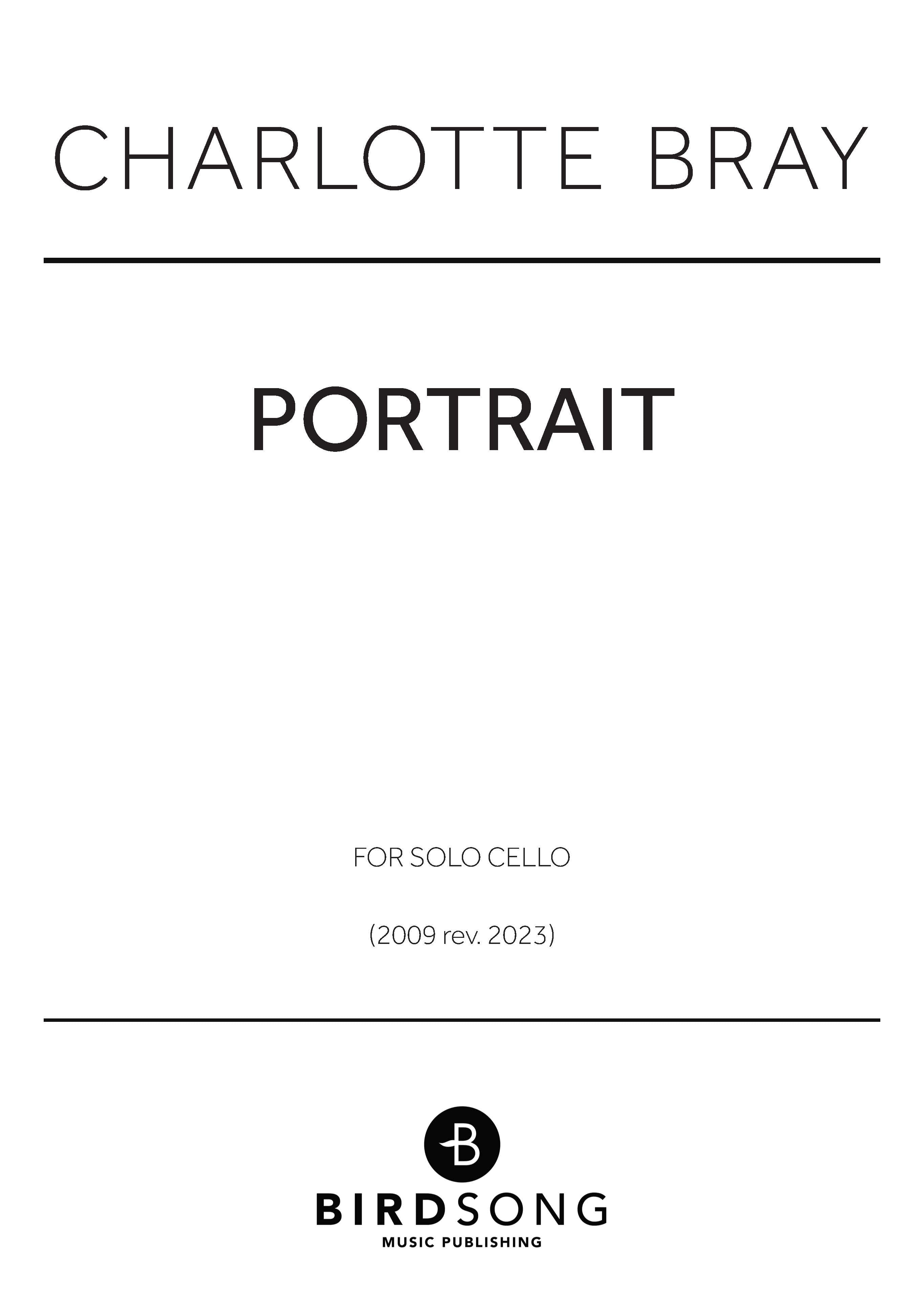 Portrait - Charlotte Bray - Cello (Digital Download)