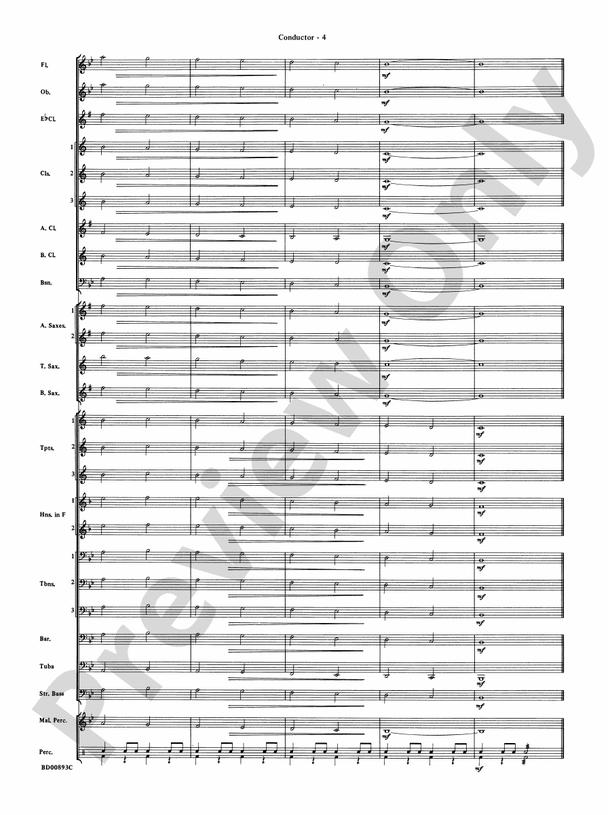 Belwin "Warm-Ups" for Symphonic Band - Concert Band Conductor Score & Parts (Digital Download)