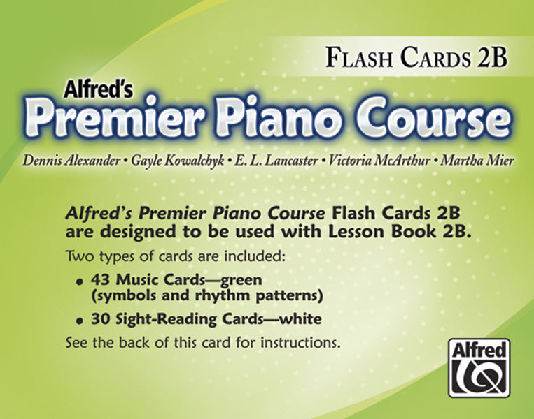Premier Piano Course Flash Cards Level 2B