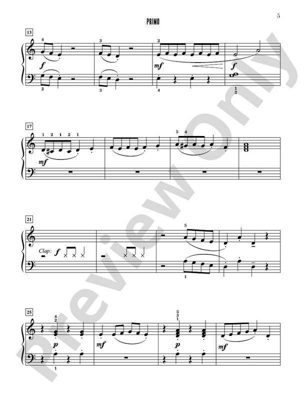 Contest Winners for Two, Book 2: 7 Original Piano Duets from the Alfred, Belwin, and Myklas Libraries - 1 Piano, 4 Hands (Digital Download)