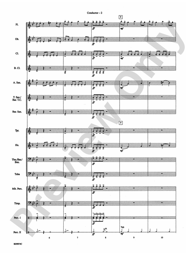 Variant on an Old English Carol - Concert Band Conductor Score & Parts (Digital Download)