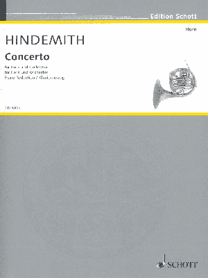 Hindemith - Concerto - French Horn/Piano Accompaniment Schott ED4024