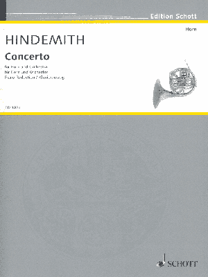Hindemith - Concerto - French Horn Sheet Music/Piano Accompaniment Schott ED4024