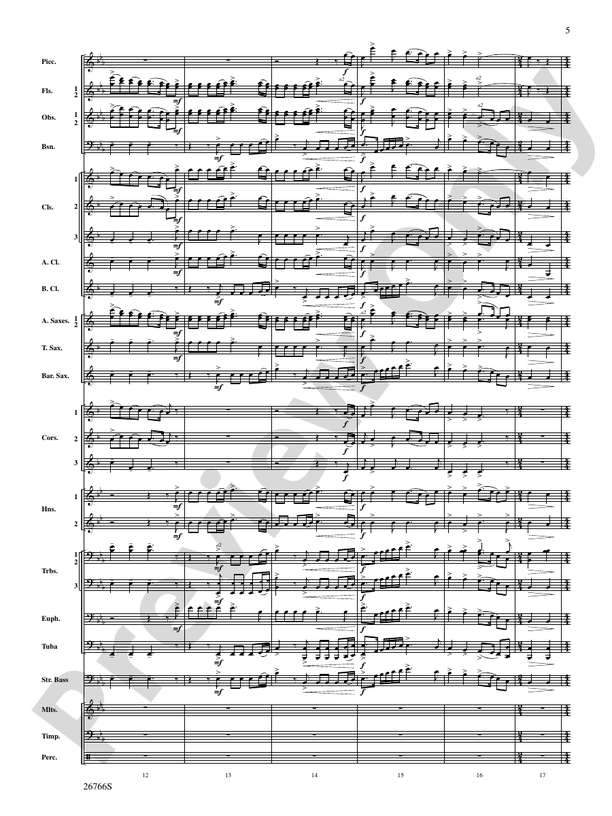 A Christmas Festival (Grade 3) - Concert Band Conductor Score & Parts (Digital Download)