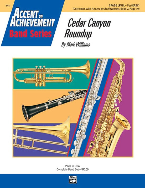 Cedar Canyon Roundup - Concert Band Conductor Score & Parts (Digital Download)