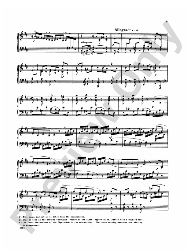 Bach - Seven Toccatas - Piano Solo (Digital Download)