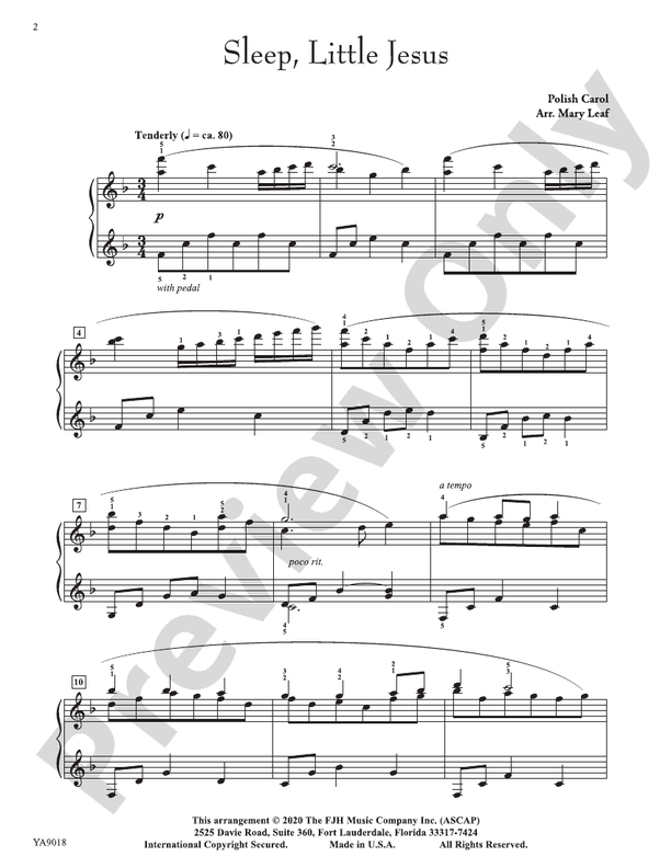 Sleep, Little Jesus - Piano (Digital Download)