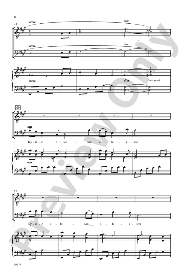 Missa Festiva – TTB Choral Octavo (Digital Download)