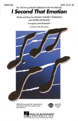 I Second That Emotion - Alfred Cleveland|William Smokey Robinson - SSA Alan Billingsley Hal Leonard Choral Score Octavo