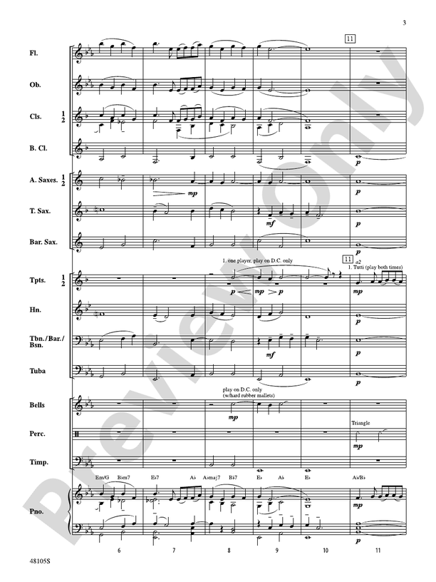 Walking Tune - Concert Band Conductor Score & Parts (Digital Download)