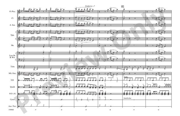 Hip to Be Square – Marching Band Conductor Score & Parts (Digital Download)