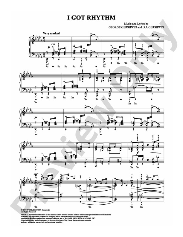 I Got Rhythm - DSM-PS-0002101 - Piano (Digital Download)