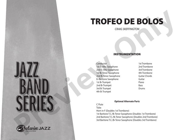 Trofeo de Bolos - Jazz Ensemble Conductor Score & Parts (Digital Download)