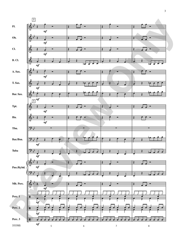 Funny Bones - Concert Band Conductor Score & Parts (Digital Download)