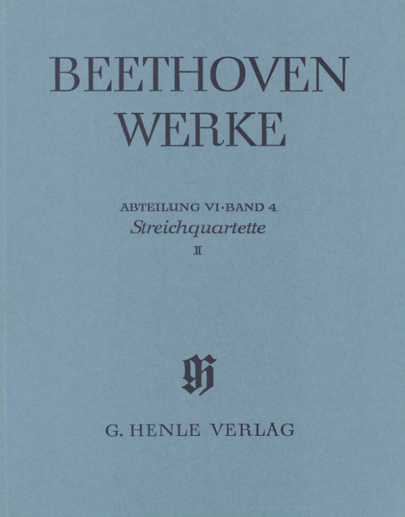 Beethoven - String Quartets Op59, Op74 & Op95 - Full Score Henle HN4201