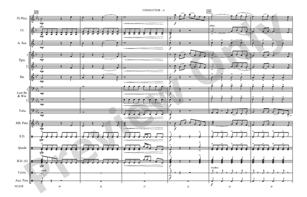 Still into You – Marching Band Conductor Score & Parts (Digital Download)