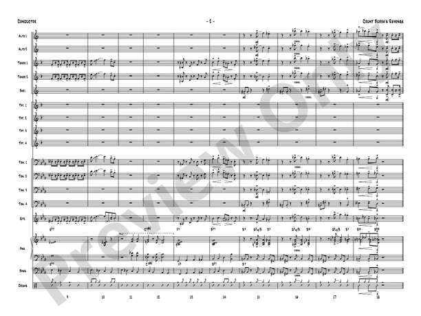 Count Bubba's Revenge - Jazz Ensemble Conductor Score & Parts(Digital Download)