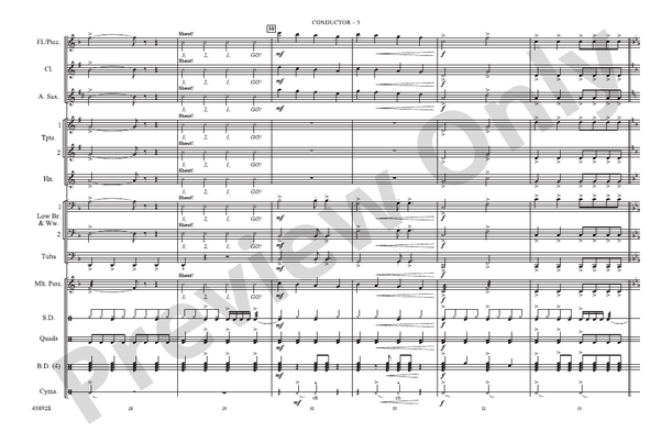 Everything Is Awesome (from The Lego¬Æ Movie) – Marching Band Conductor Score & Parts (Digital Download)
