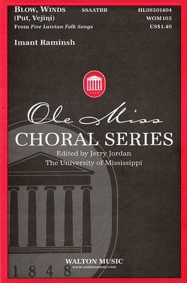 Blow, Winds - (Put, Vejini) - SATB divisi Imant Raminsh Walton Music Choral Score Octavo