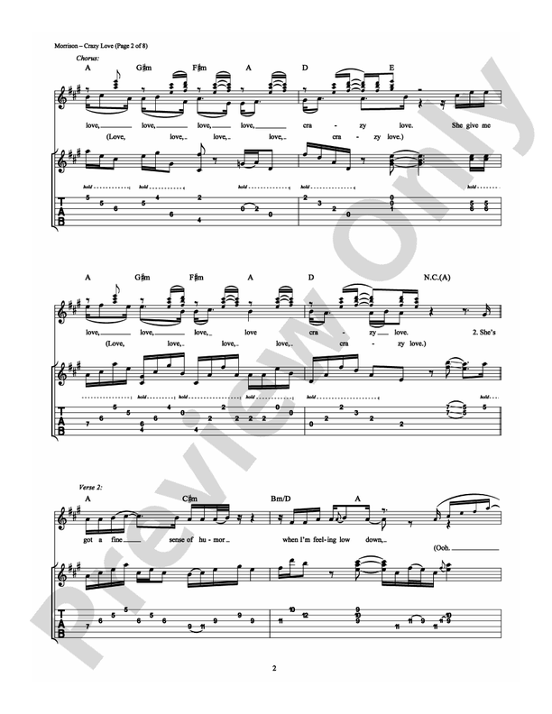 Crazy Love - Guitar TAB (Digital Download)
