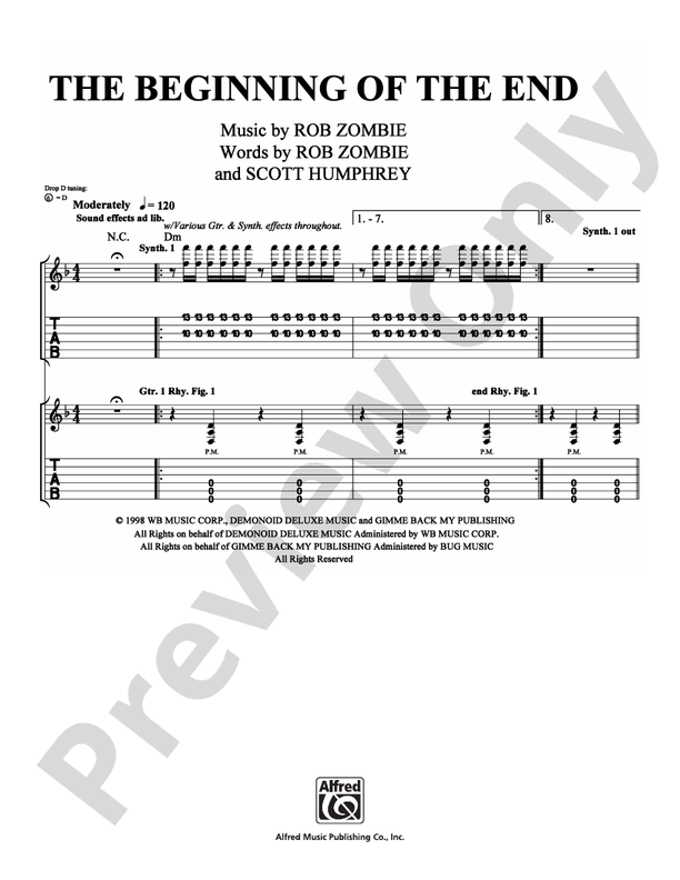 The Beginning of the End - Guitar TAB (Digital Download)