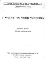 I Went To Your Wedding - PVG (Digital Download)