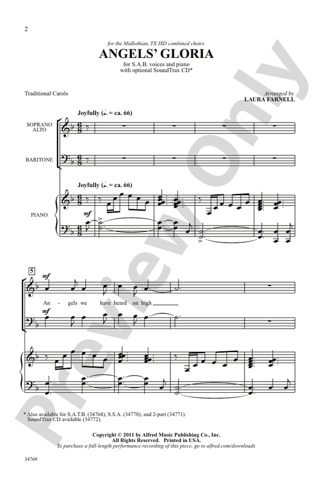 Angels' Gloria – SAB Choral Octavo (Digital Download)