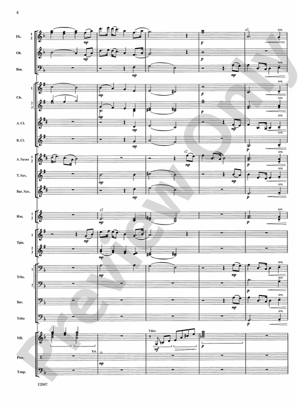 Highland Park Overture - Concert Band Conductor Score & Parts (Digital Download)