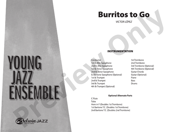 Burritos to Go - Jazz Ensemble Conductor Score & Parts (Digital Download)