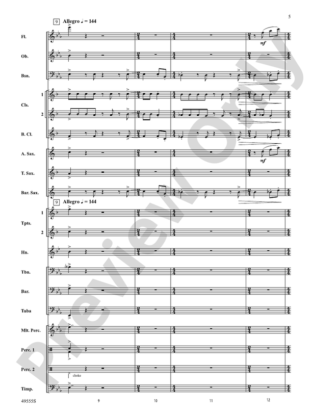 Forever Grateful - Concert Band Conductor Score & Parts (Digital Download)