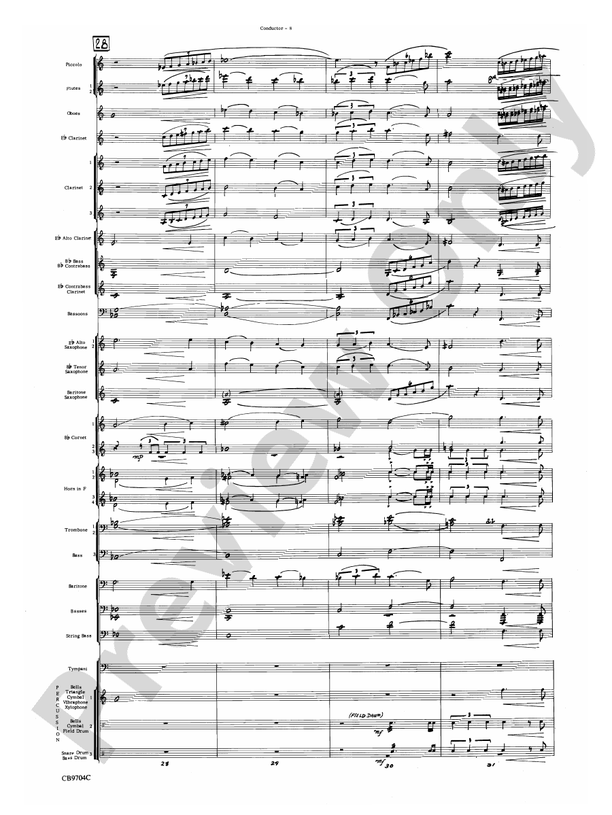 Star Wars Medley (Grade 4) - Concert Band Conductor Score & Parts (Digital Download)