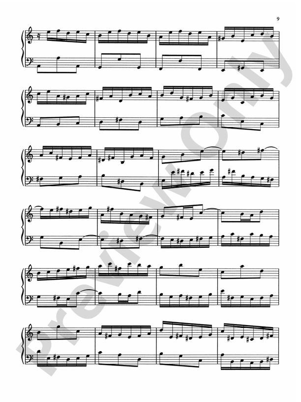 Bach - Notebook for Anna Magdalena Bach - Piano Solo (Digital Download)