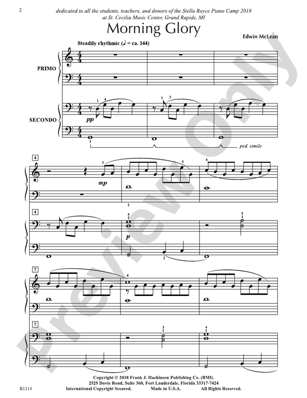 Morning Glory - Piano (Digital Download)