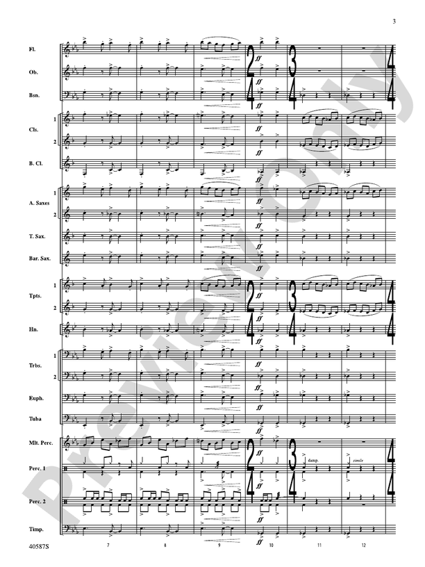 Rondo Picoso - Concert Band Conductor Score & Parts (Digital Download)